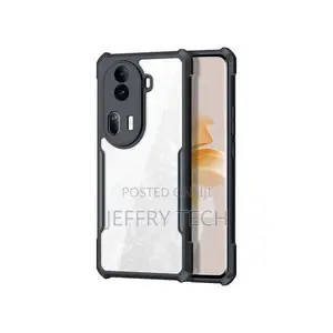 Yellowing Hard Clear Acrylic Case With Black Edge for Oppo Reno 11 Pro