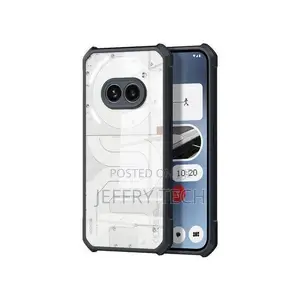 Yellowing Hard Clear Acrylic Case With Black Edge for Nothing Phone 2a