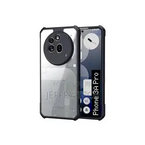 Hard Clear Acrylic Case With Black Edges for Nothing Phone 3a Pro