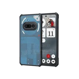 Anti Yellowing Hard Clear Case With Black Edges for Nothing Phone 3a
