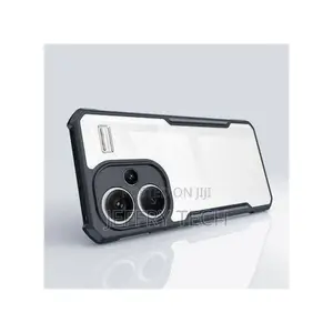 Anti Yellowing Acrylic Case With Black Edge for Redmi Note 13 Pro Plus