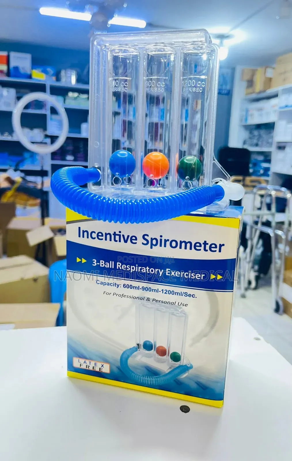 Reccomended 1200cc Breathing Exerciser/Incentive Spirometer