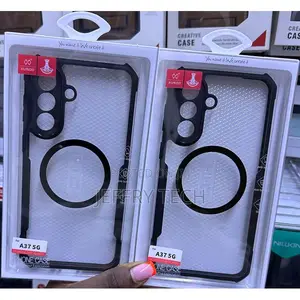 Anti Yellowing Hard Clear Acrylic Ca With Black Edges for Samsung A37