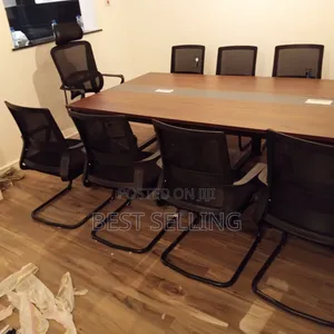 2 MTRS Meeting Table With Metal Base Stand