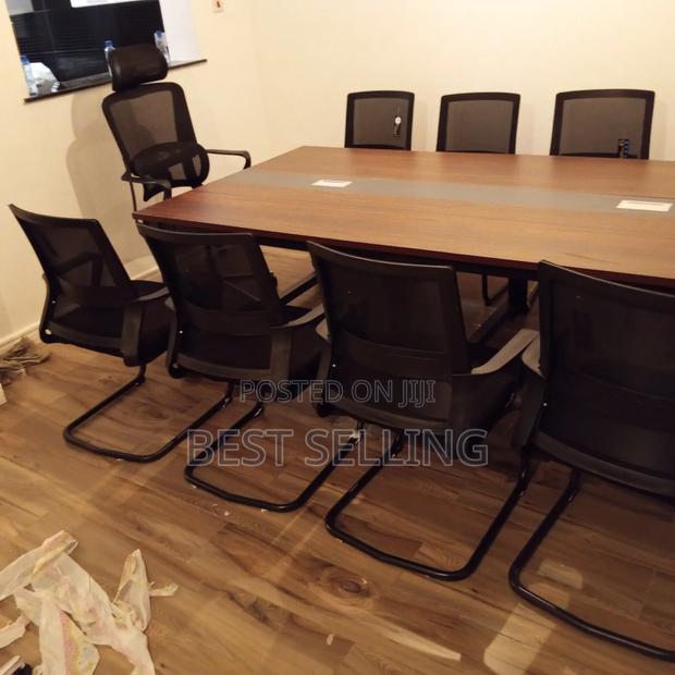 2 MTRS Meeting Table With Metal Base Stand