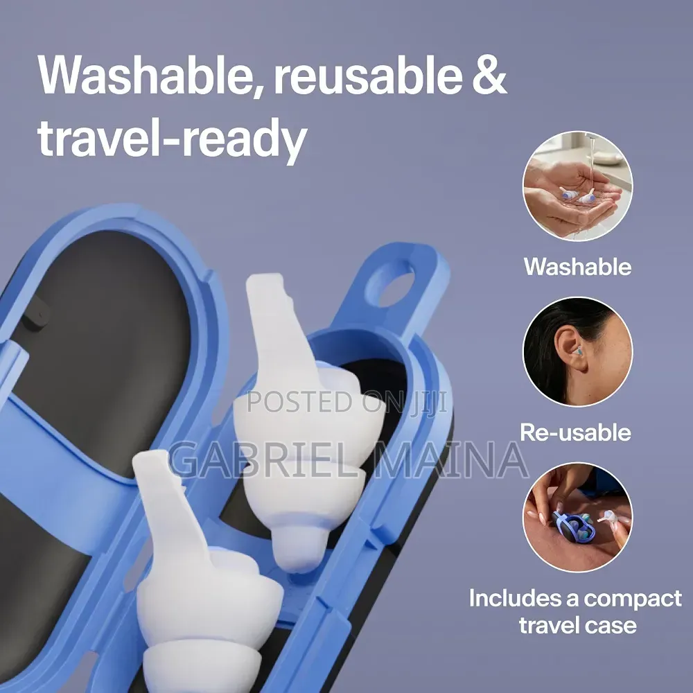 Alphine Hearing Protection, Travel and Storage Case - Blue/Black