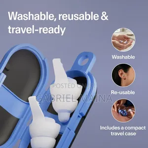 Alphine Hearing Protection, Travel and Storage Case - Blue/Black