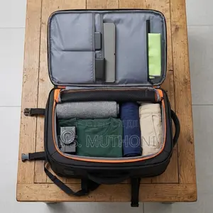 Versatile, Unisex Expandable Backpack (Black/Grey)