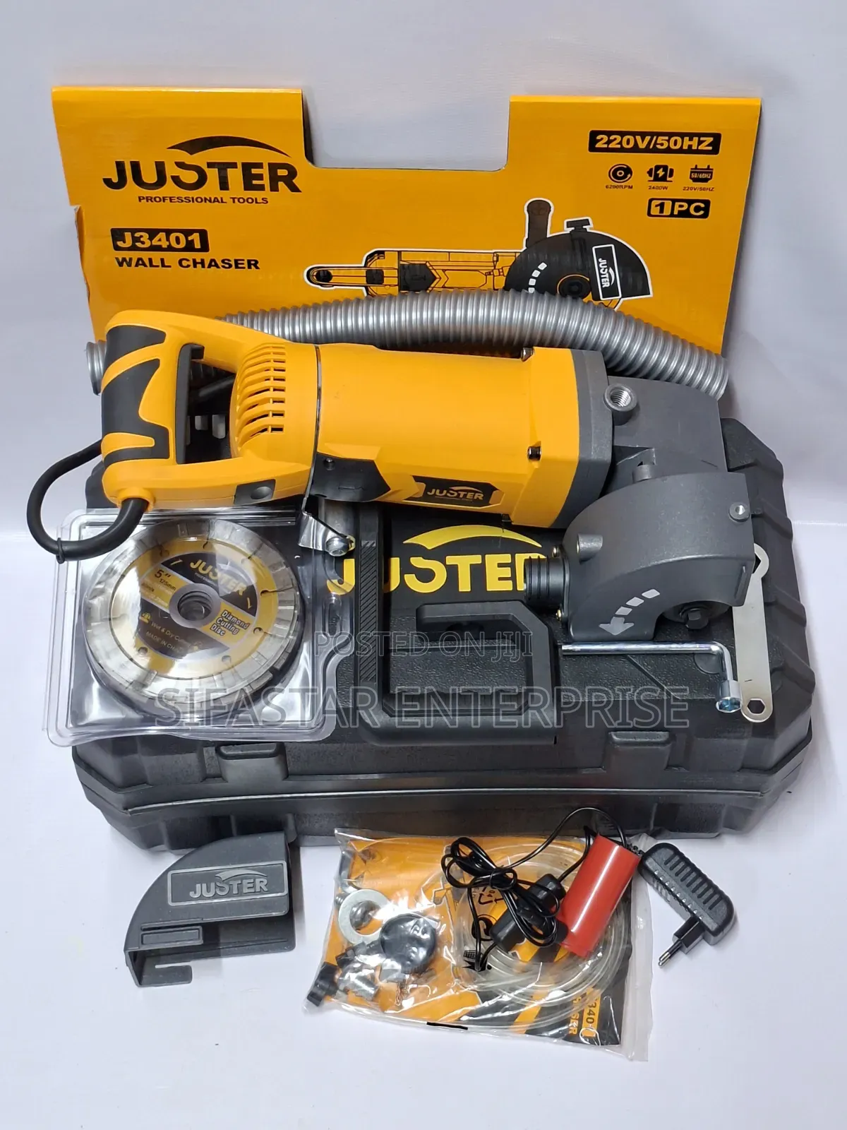 JUSTER Wall Chaser Machine J3401 2400W 125mm - Wall Groove Cutter
