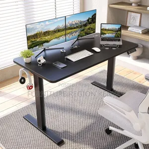 Imported Electric Height-Adjustable Black Desk