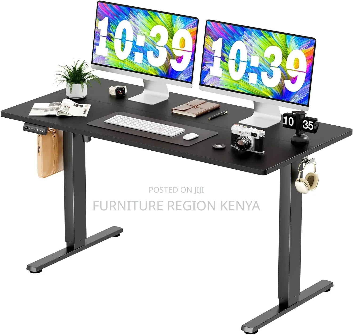 Imported Electric Height-Adjustable Black Desk