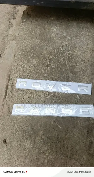 Silver Range Rover 3D Front/Rear Lettering Replacement Badge