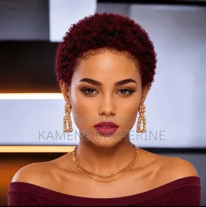 Water Curl Human Short Wig B