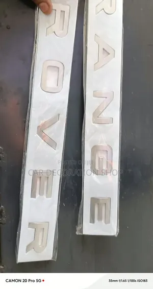 Range Rover ABS Plastic Adhesive Stick on Backing Badge