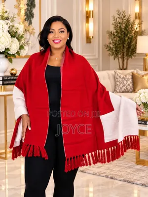 2 Sided(coloured)shawls With Pockets