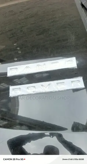 Range Rover Badge Individually Spaced for Proper Alignment