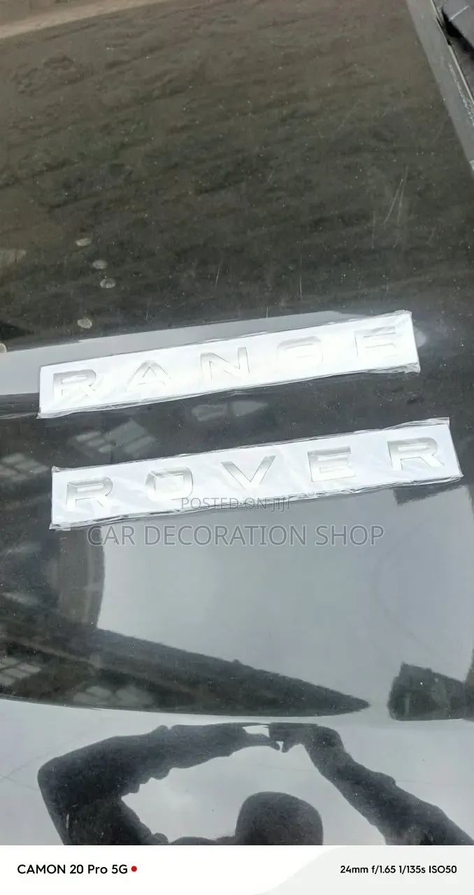 Range Rover Badge Individually Spaced for Proper Alignment