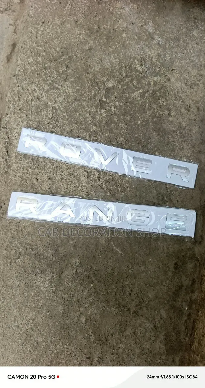 Range Rover Badge Individually Spaced for Proper Alignment
