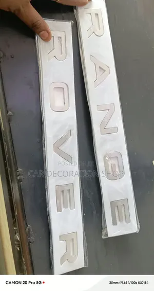Self Adhesive Backing Range Rover Emblem Set Fo Front Hood/Rear Trunk