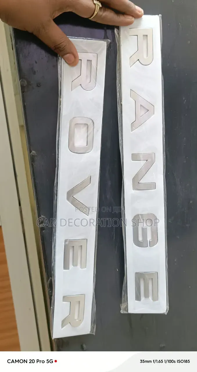 Self Adhesive Backing Range Rover Emblem Set Fo Front Hood/Rear Trunk