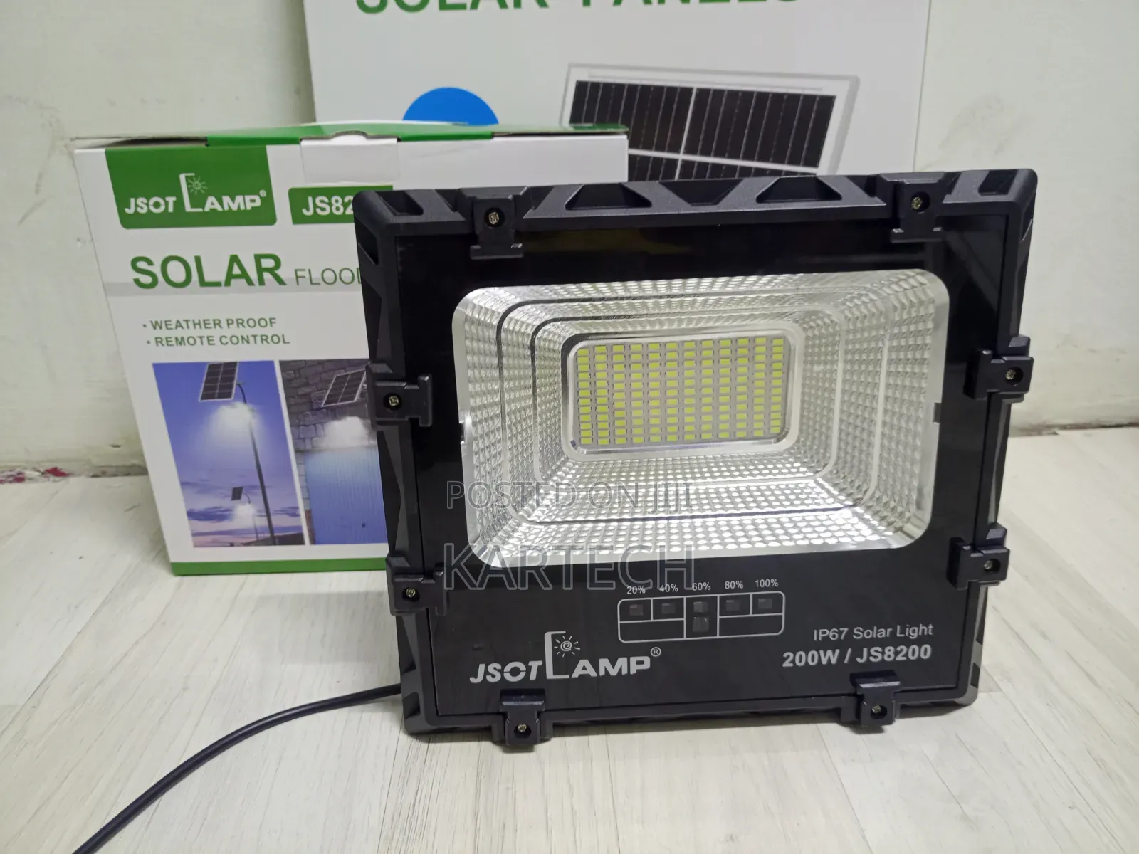 Jsot Js8200 200w Ip67 Solar Floodlight