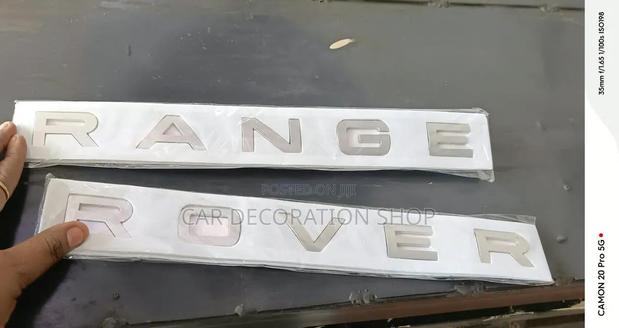 Range Rover Silver Hood&trunk Letter Emblem Badge - thumbnail 2