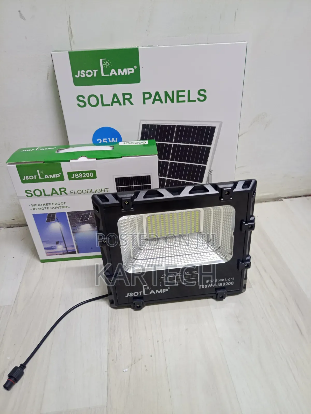 JSOT JS8200 200W Solar Security Light