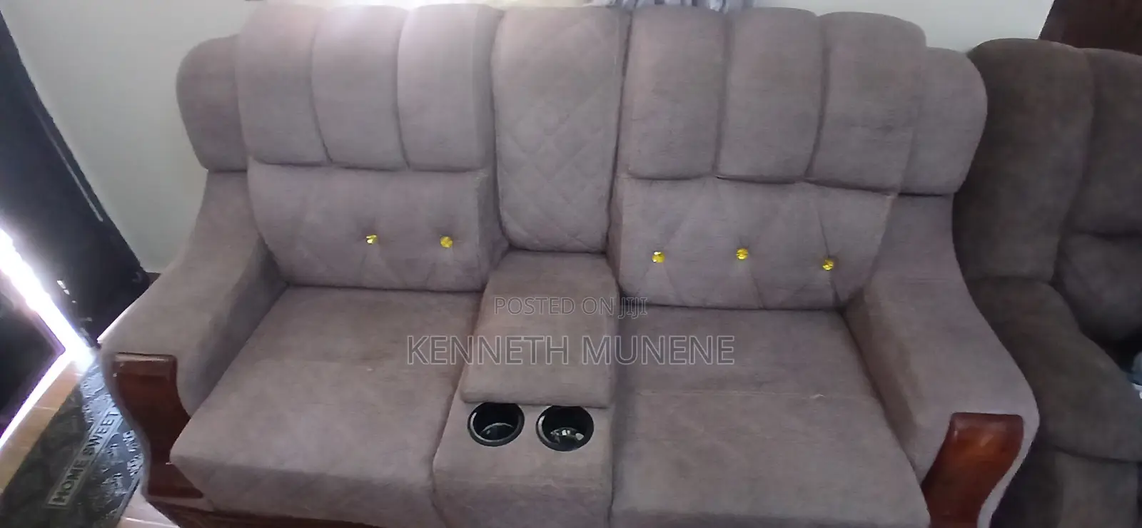 Grey 3-Seater Sofa in Good Condition –Nairobi