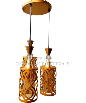 Modern 3-in-1 Decorative Gold Cage Pendant Light K9g