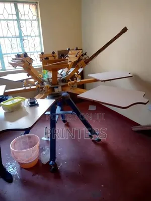 New 6 Color 6 Station Bulk T-Shirts, Clothing Screen Printing Machine