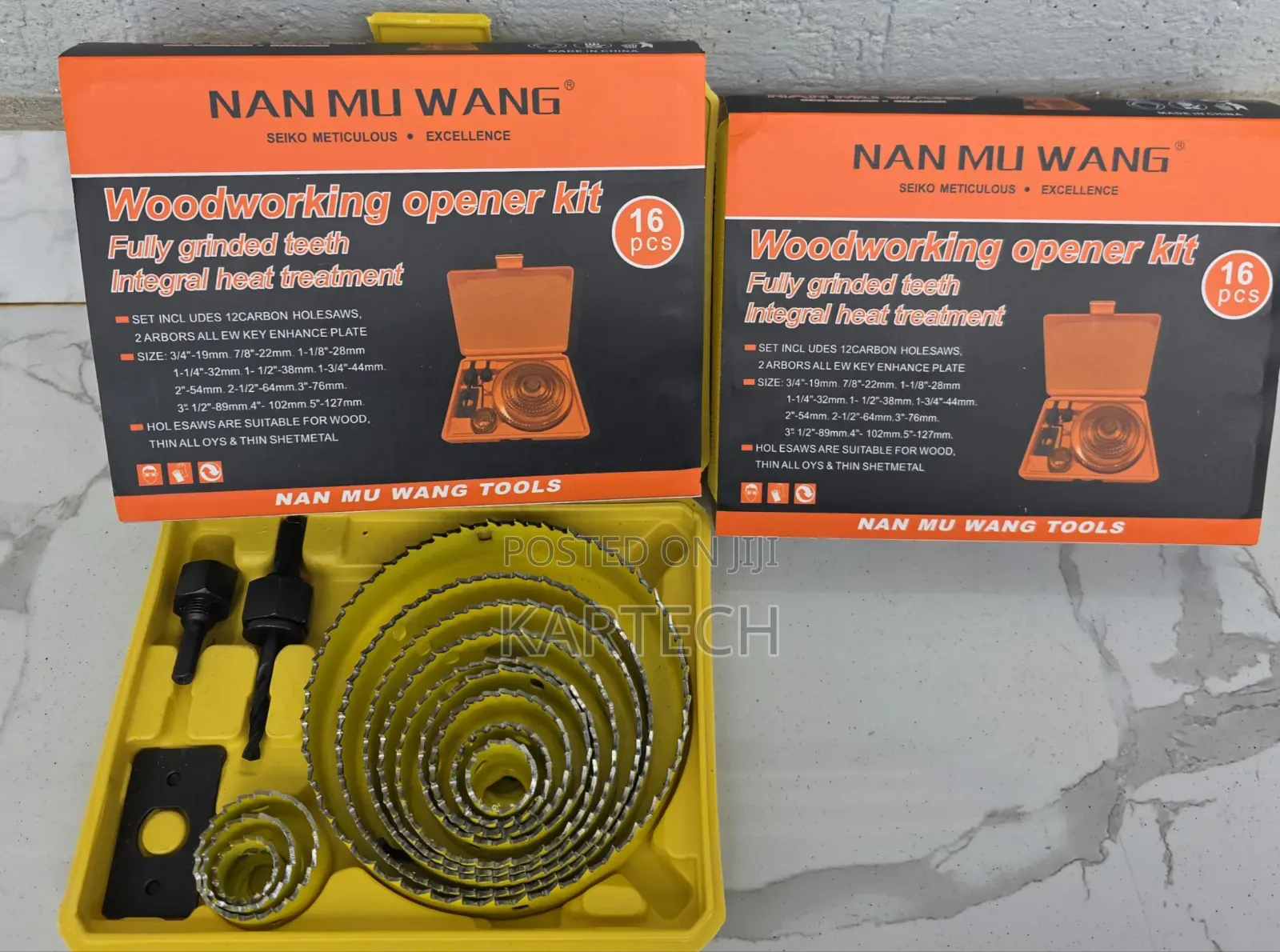 Woodworking Hole Saw Kit With 12 Hole Saws and Accessories