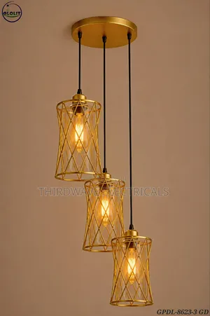 3-in-1 Geometric Cluster Pendant Light