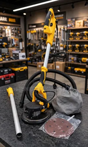 Electric Drywall Sander With a Vacuum Dust Collection System