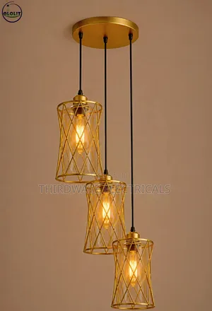 Generic 3-in-1 Geometric Cluster Pendant Light Chandelier