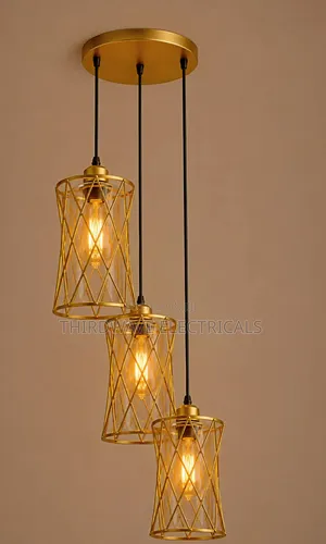 Quality Modern 3-in-1 Geometric Cluster Pendant Light Vc4