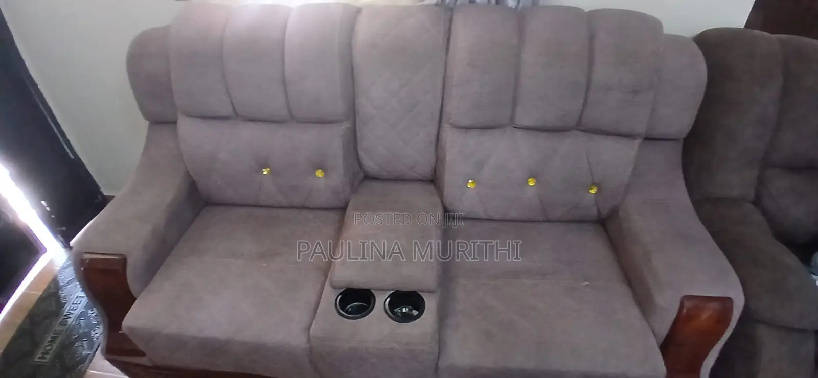 Grey 3-Seater Sofa for Sale in Good Condition