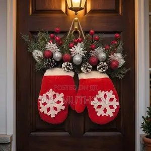 A Pair Christmas Mitten Wreath