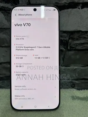 Vivo V70 512 GB Gray