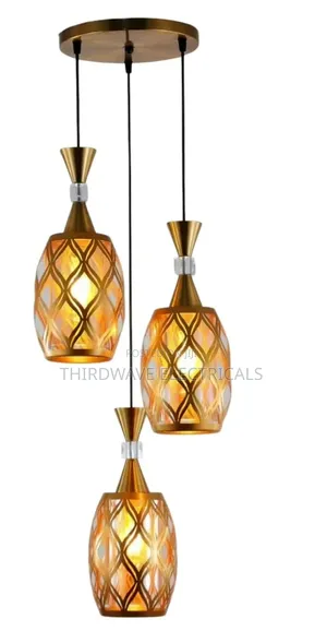 3-in-1 Golden Pendant Light Chandelier X8h
