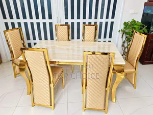 Modern Dining Table Set With 6 Chairs