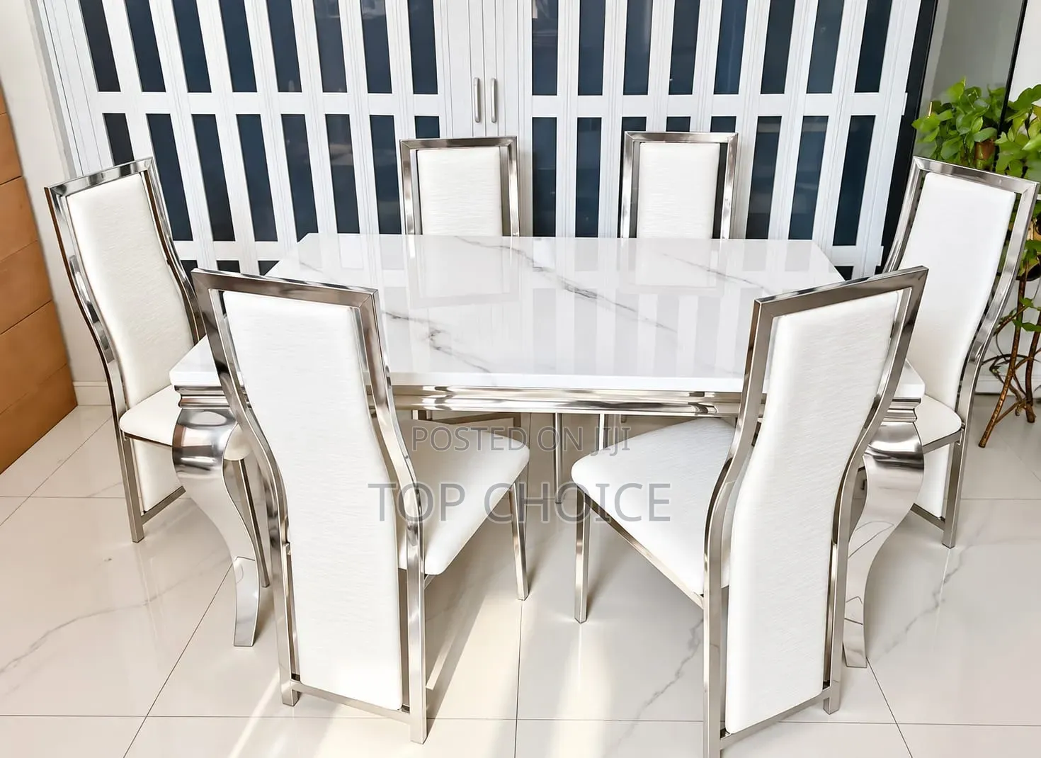 Modern Dining Table Set With 6 Chairs