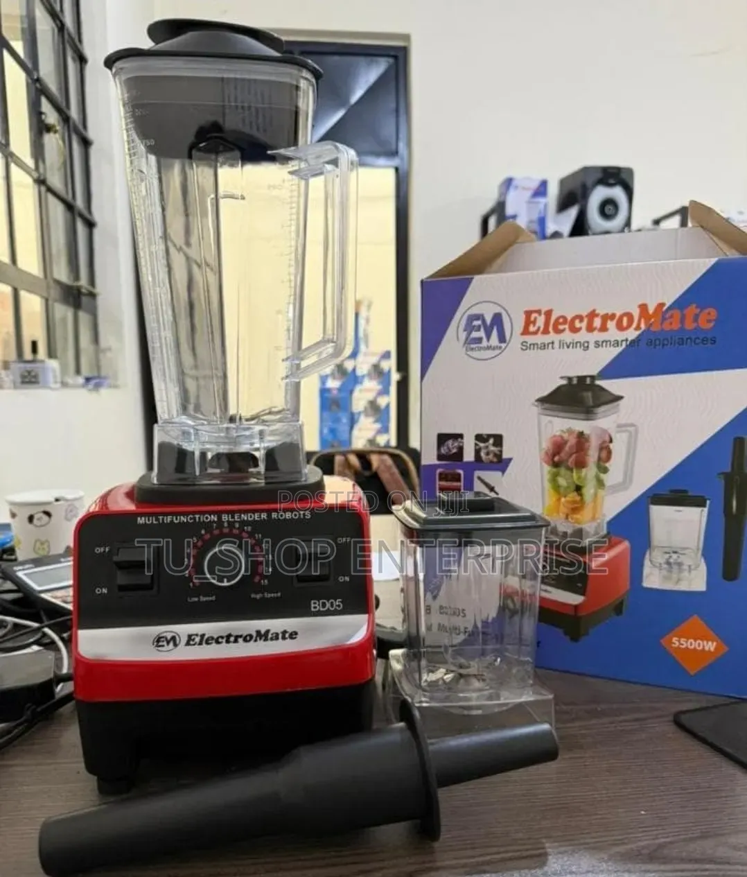 2 in 1 Electromate Commercial Blender (Silvercrest Model With 1 Year