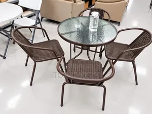 Outdoor Furniture; Table With 4 Chairs