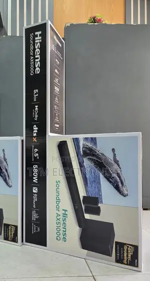 Hisense 5.1CH Wireless Soundbar AX5100Q 580Watts With Dolby Atmos