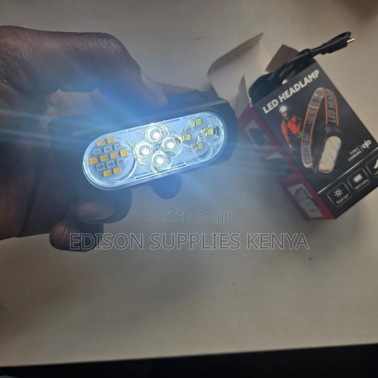 Headlamp Multicolour Head Torch Camp Flashlight Rechargeable Head Lamp