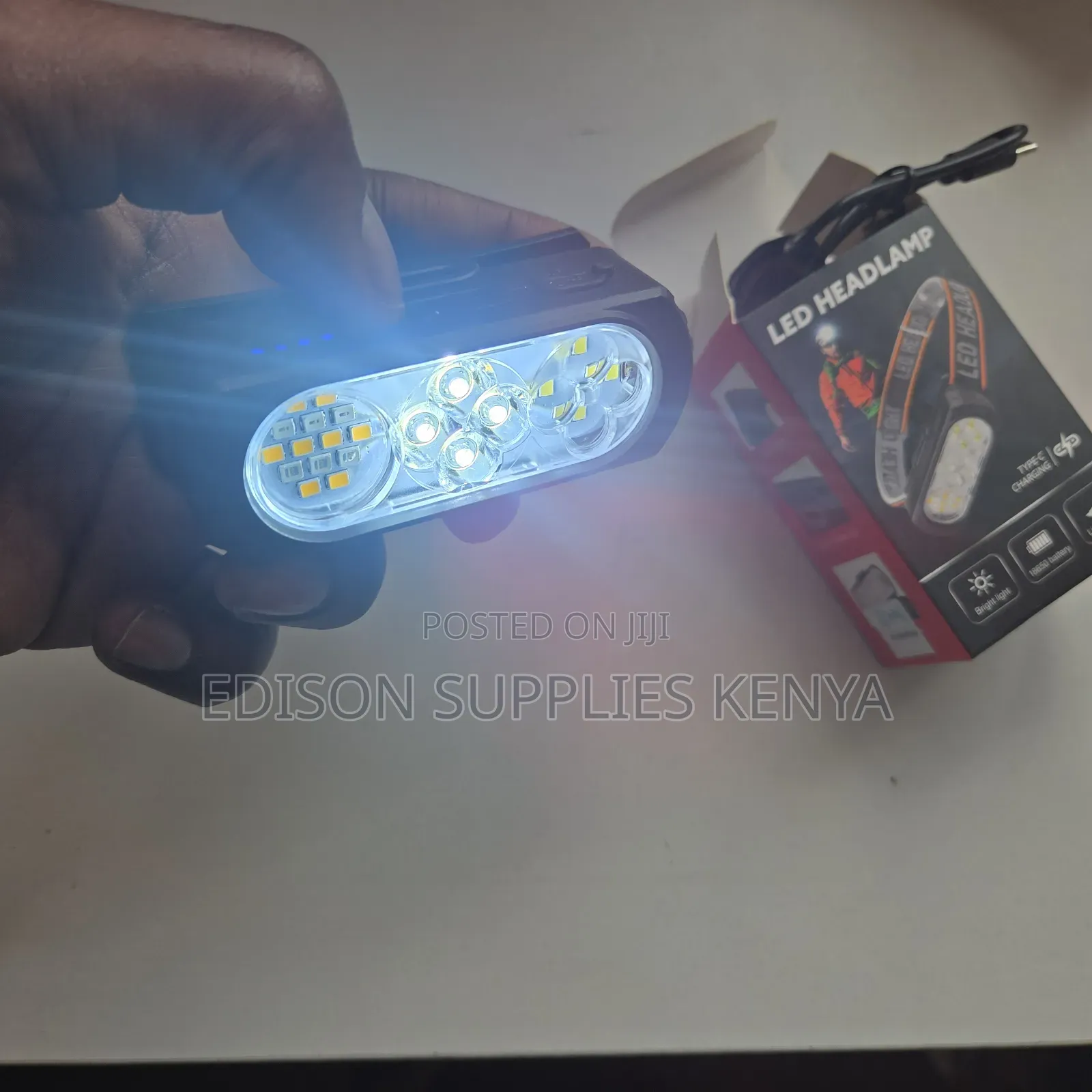 Headlamp Multicolour Head Torch Camp Flashlight Rechargeable Head Lamp