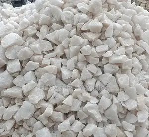 White Pebble Stones. Decoration.