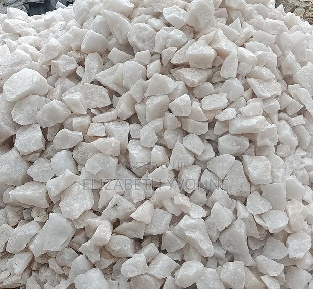 White Pebble Stones. Decoration. - main view