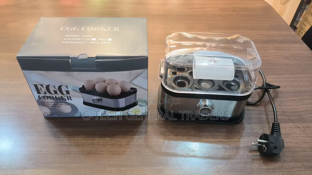 Metallic 6-Egg Electric Rapid Egg Cooker and Steamer