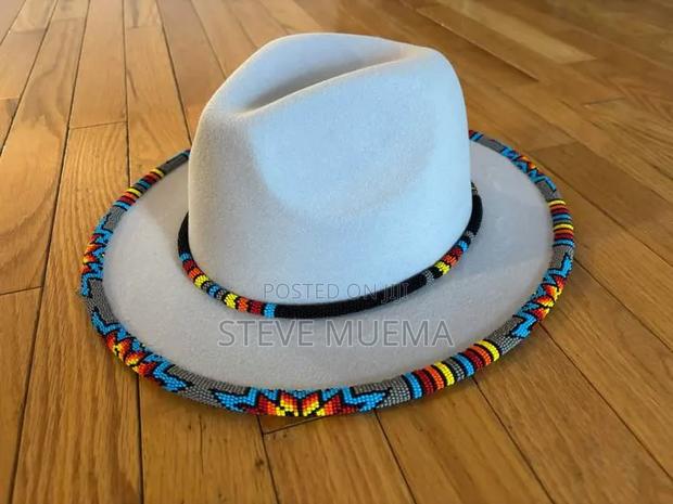 Beaded Fedora Hats. - thumbnail 2